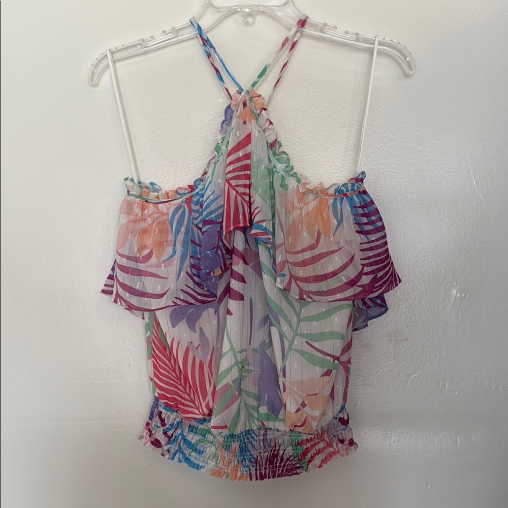 Ramy Brook Jules Printed Tropical Tank Top,  Sz  Small - Picture 4 of 10